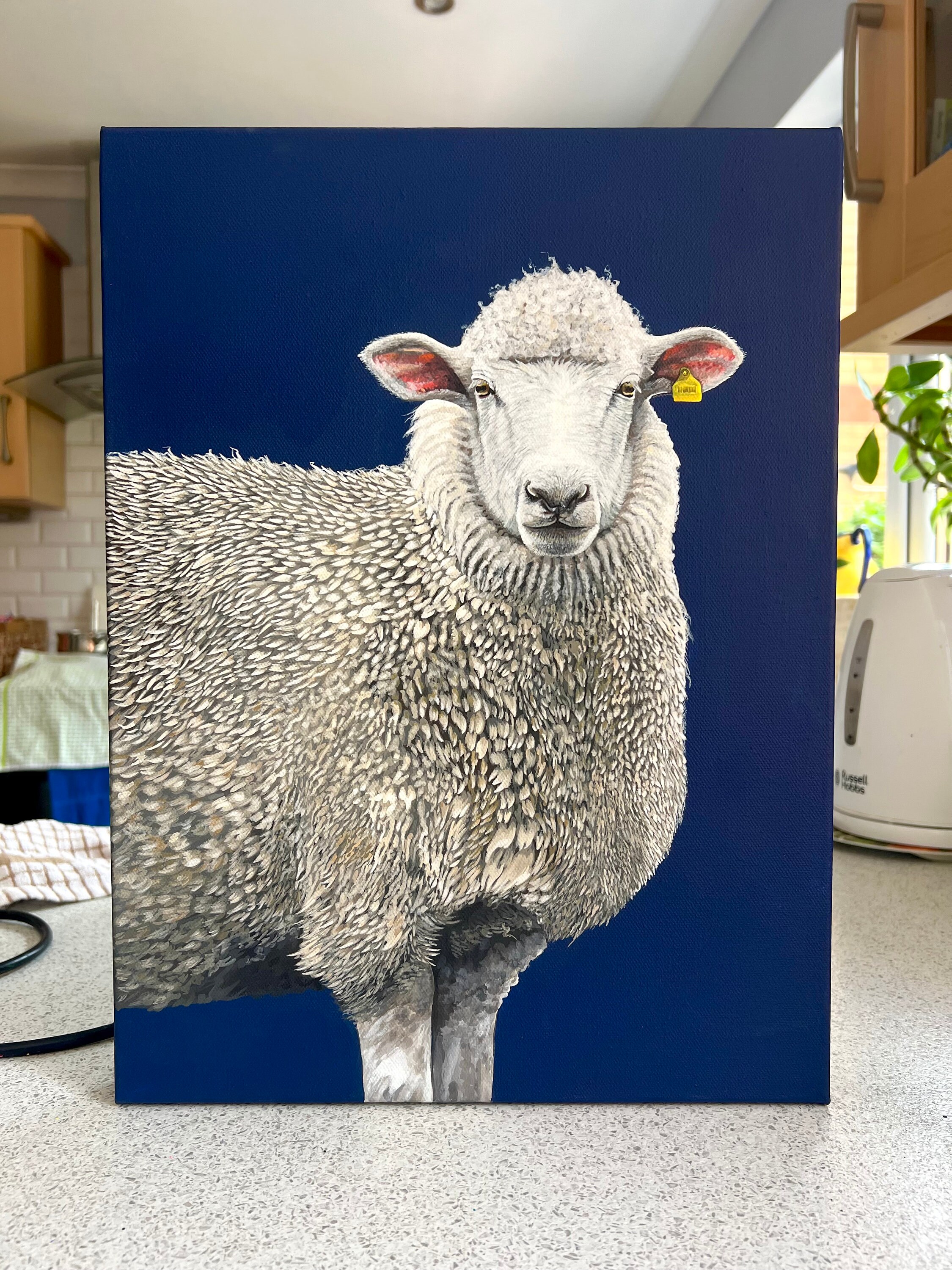 Sheep - Original Acrylic Painting on Canvas - Farm Animal - Etsy