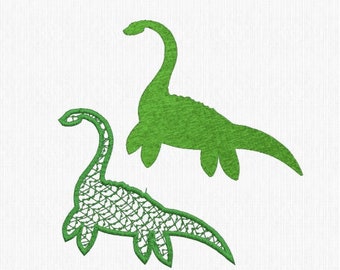 Loch Ness monster Embroidery files, Plesiosaur, Sea Monster lover, cryptid embroidery, trendy embroidery, pes format, vp3 formatHoliday gift