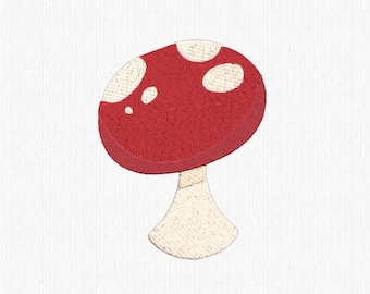 Mushroom Embroidery file, Fungi embroidery, diy gifts, vp3 embroidery, pes embroidery, pec, vip, hus, jef, exp embroidery, xxx, dst