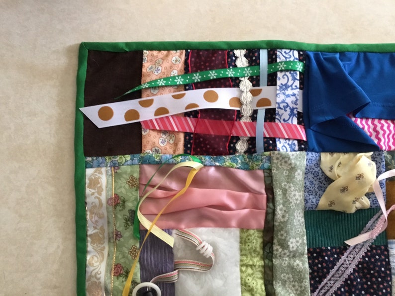 Fidget Quilt Sensory Blanket Fresh Grass