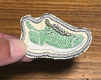 Running Shoe Patch for backpack, cross country running patch for jacket, marathon runner gift, sneaker patch, athletic shoe patch