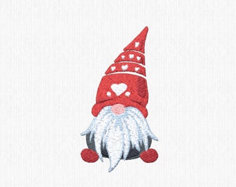 Gnome embroidery file, elf embroidery, diy gifts, garden gnome design, diy embroidery, vp3, pes, pec, vip, hus, jef, dst, xxx, exp