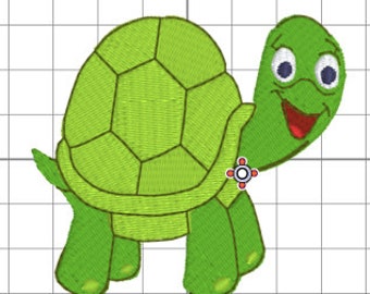 Cute Turtle Embroidery file for blanket, Tiny turtle design for children's clothes,  embroidery for blanket, cute embroidery,