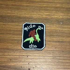 Cryptid patch for backpack, Ride or Die, Bigfoot patch for jacket, Bigfoot gifts, cryptozoology patches, Loch Ness monster, Birthday gift