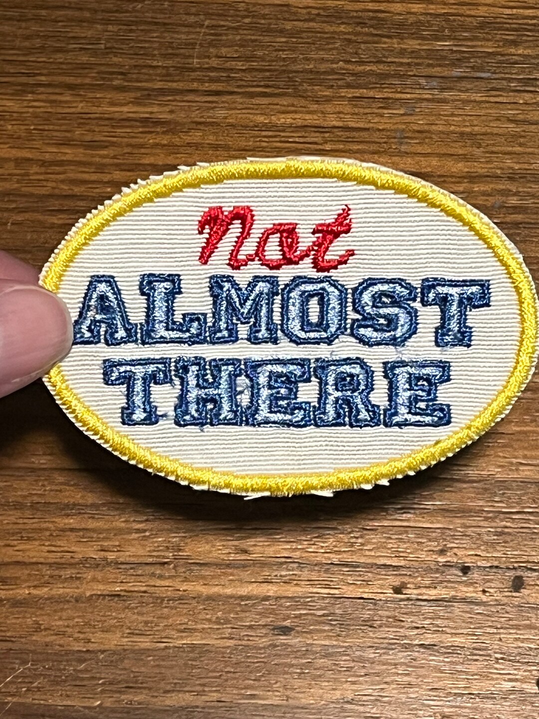 Not Almost There Running Patch: Embroidered Morale Patch - Etsy