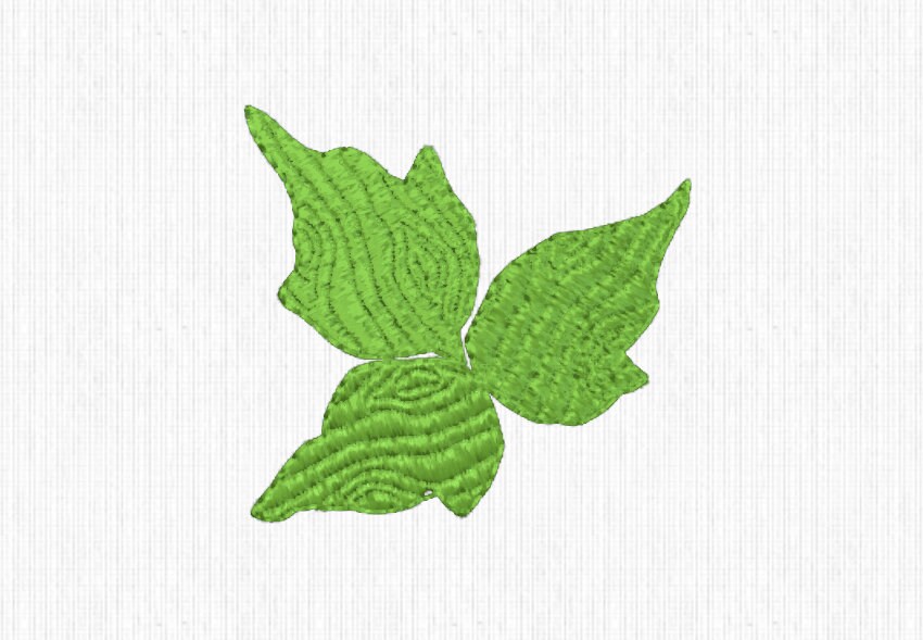 Embroidery design Poison Ivy embroidery Green Ivy Leaves Etsy