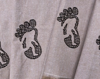 Bigfoot napkins for dining room, cloth napkins, RV accessories, Cryptidcore gift for camper, Mothers day gift for hiker, glamping
