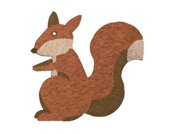 Skeptical Squirrel Embroidery file for blanket, Squirrel design for children's clothes, Squirrel embroidery for blanket, cute embroidery