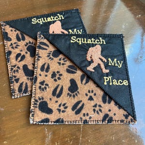 Bigfoot Bookmark: Embroidered Page Corner Marker
