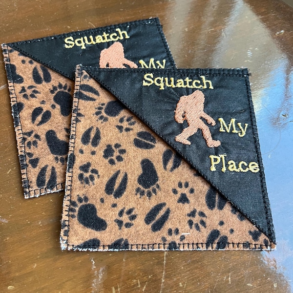 Bigfoot Bookmark: Embroidered Page Corner Marker