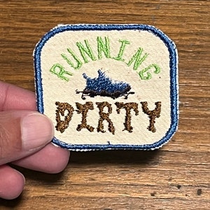 Running Dirty Patch: Trail Runner Iron-On Applique