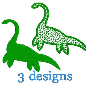 Loch Ness monster Embroidery files, Plesiosaur, Sea Monster lover, cryptid embroidery, trendy embroidery, pes format, vp3 formatHoliday gift