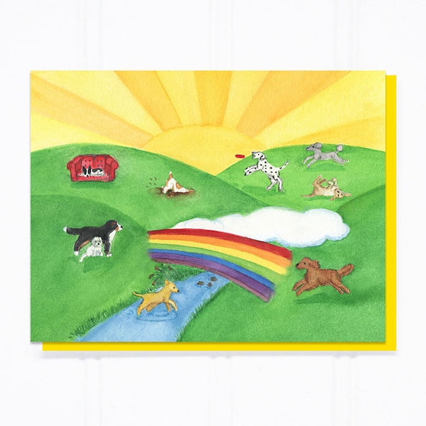 The Rainbow Bridge: Pet/Dog Loss Sympathy Card