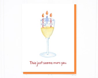 Wine Lover's Birthday Card