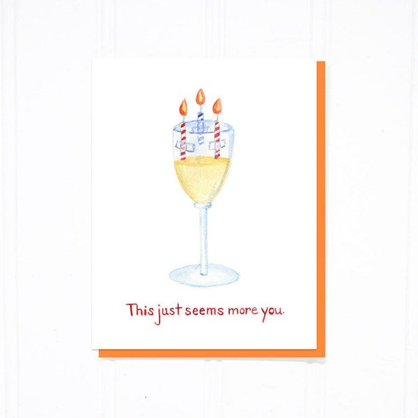 Wine Lover's Birthday Card