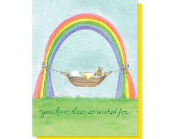 Rainbow Baby Congratulations Card (after pregnancy loss)