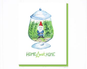 Home Sweet Home Gnome: housewarming, welcome home card