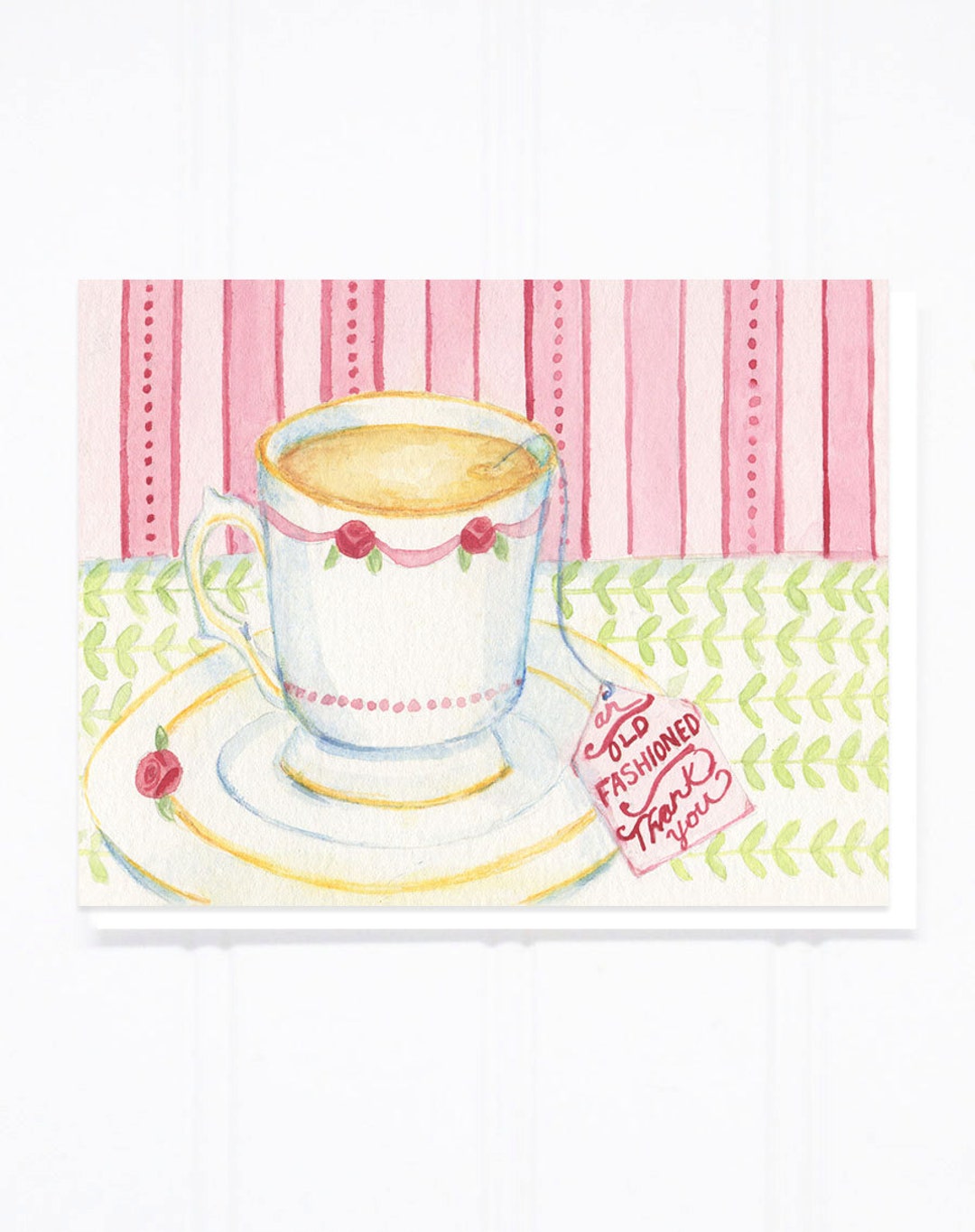 An Old Fashioned Thank You Card - Etsy