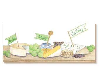 Number Nine Cheese Board Birthday Card