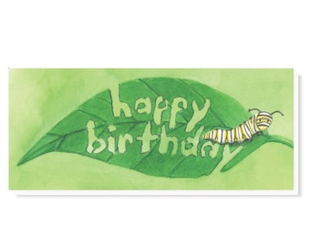 Number Nine Caterpillar Birthday Card