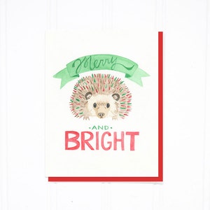 Boîte de 8 : hérisson joyeux et lumineux