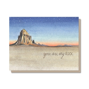 You Are My Rock Love Card