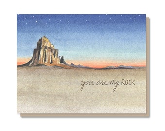 You Are My Rock Love Card
