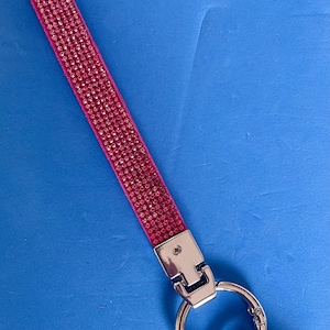 Red Walking Stick Strap / Wrist lanyard for mobility aid, hiking cane strap