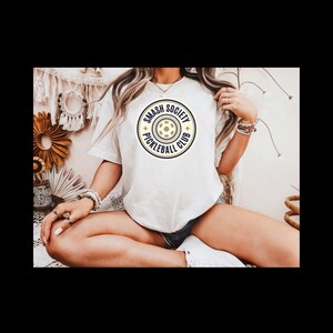 Smash Society Pickleball Club Tee: 100% Cotton Comfort