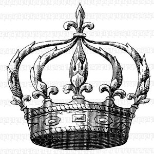King Queen Crown 300dpi Graphic Royal Crown Printable Illustration Digital Image Instant Download Commercial Use 0400 image 2