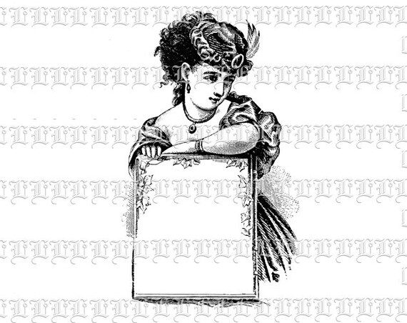 Victorian Advertising Blank Banners Signsvintage Clip Art Etsy