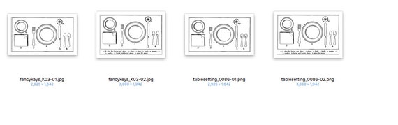 Table Setting Chart