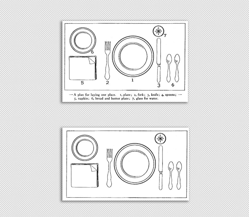 Plate Setting Template Plate Setting Template