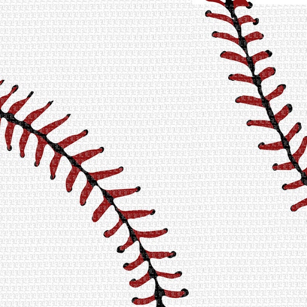 Baseball Ball Seam Illustration Printable High Quality Digital Image Instant Download Commercial Use 4612