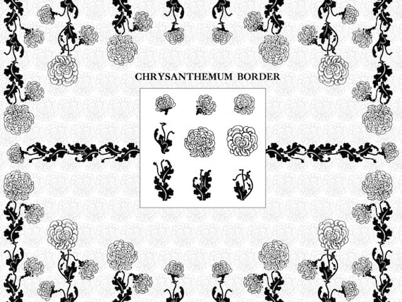 Digital Mums Floral Borders Digital Flower Borders Decorative Etsy Simple Decorative Designs For Borders Digital Mums Floral Borders Digital Flower Borders Decorative Etsy Simple Decorative Designs For Borders