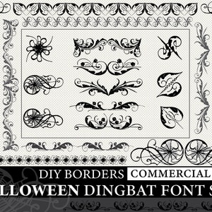 Download Mix And Match Antique Alphabet Vintage Type Dingbat Font Etsy Yellowimages Mockups