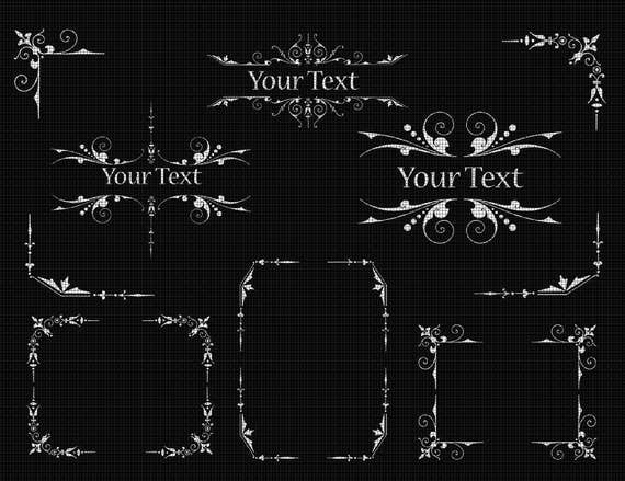 Printable Swirl Borders