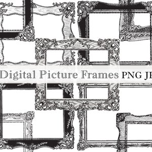 Foto ornamentale dell'annata rettangolare frame fotogrammi stampabili antico alta qualità illustrazioni PF9A