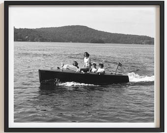 Chris Craft Boat Photo: 1952 Vintage Lake House and Summer Home Wall Art