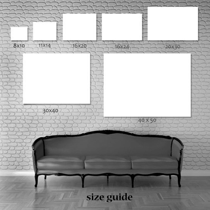 Vintage wall art black and white photo custom print retro | Etsy