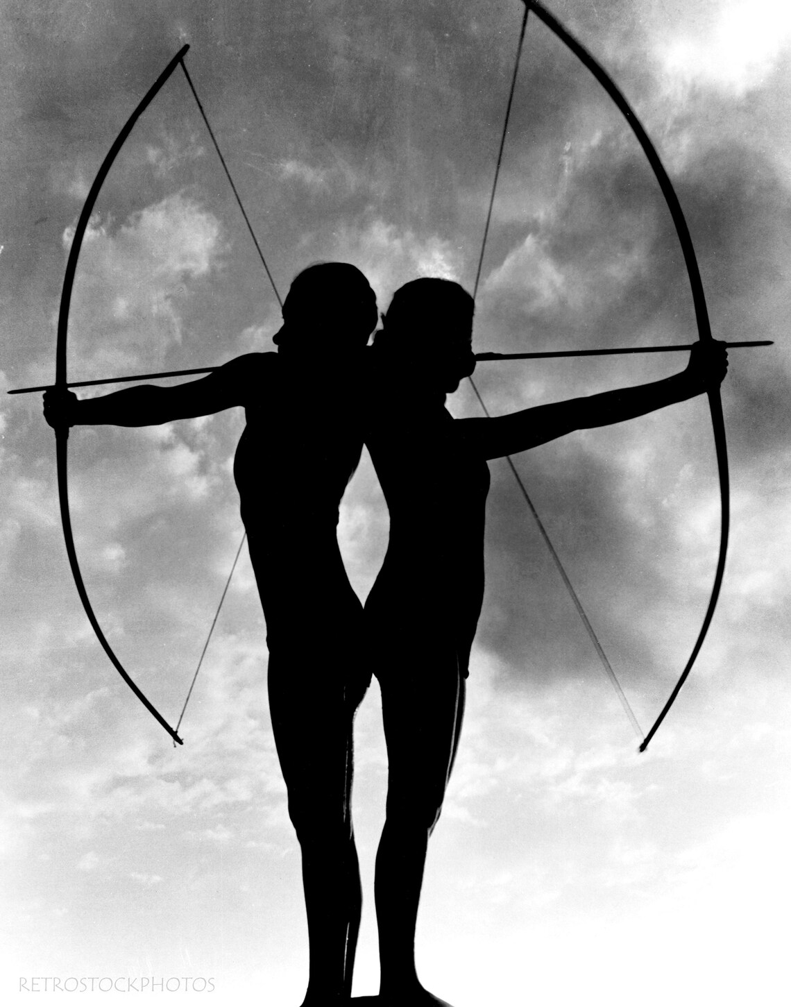 Vintage archery photo 1930's wall art vintage interior Etsy