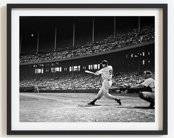 Rare Ted Williams photo print, Vintage baseball collectible, Sports wall art, Unique baseball fan gift, Red Sox gift