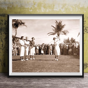 Vintage 1930's LPGA Golf Legends Photo Print: Retro Style Sports Art, Golf Gift imagem 1