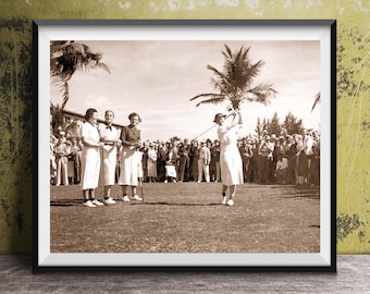 Vintage 1930's LPGA Golf Legends Photo Print: Retro Style Sports Art, Golf Gift