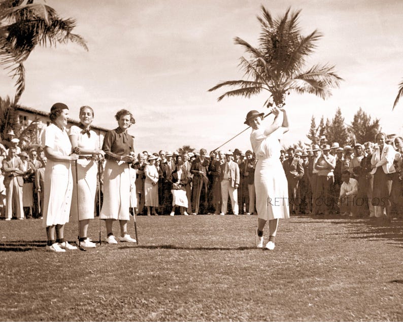 Vintage 1930's LPGA Golf Legends Photo Print: Retro Style Sports Art, Golf Gift imagem 4