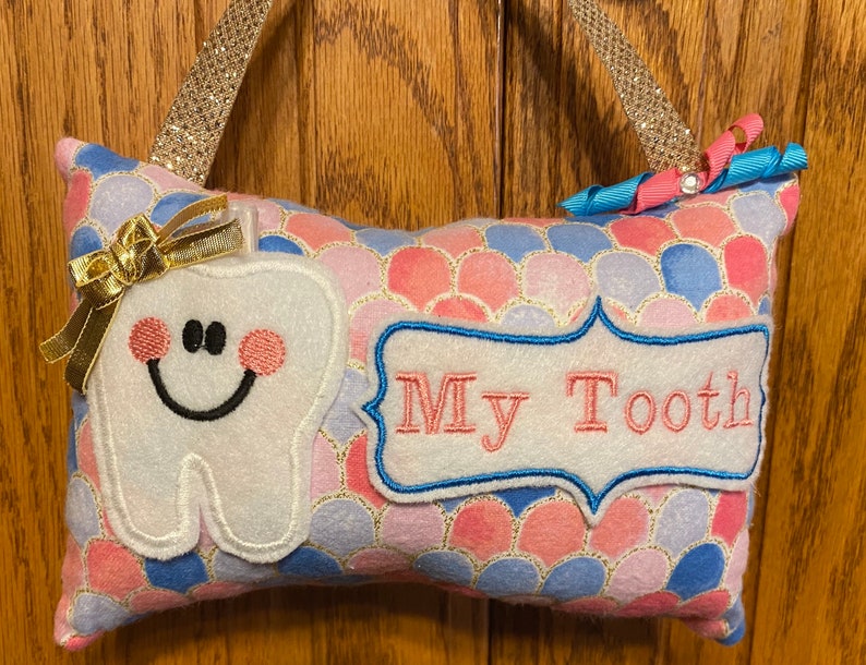 FREE SHIPPING Mermaid Tooth Fairy Pillow
