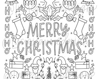 Printable Christmas coloring pages