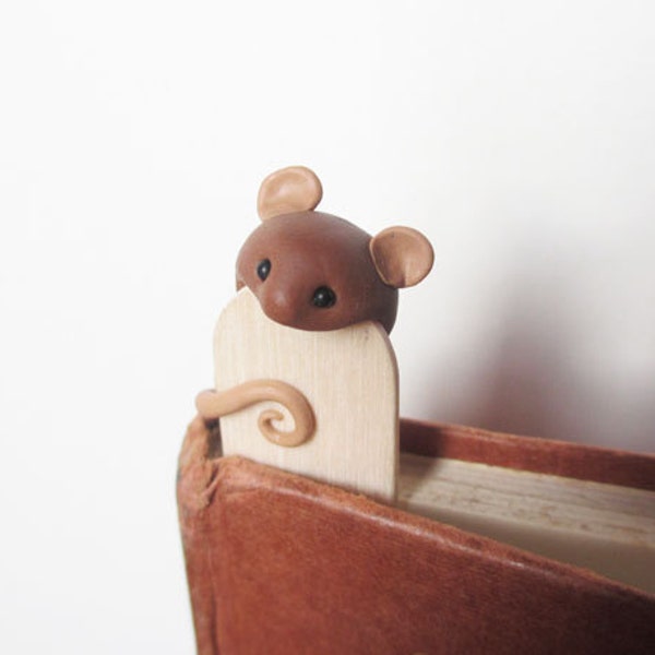 Mouse Bookmark / Gift for Animal Lovers / Teacher Gift / Animal Bookmark / Cute Bookmark / Mouse Gift