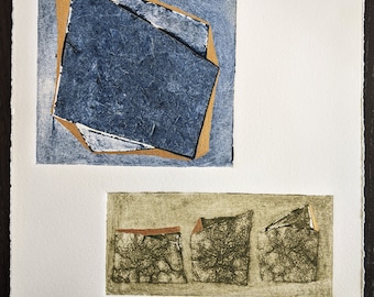 Quads, Fine Art Collograph Print