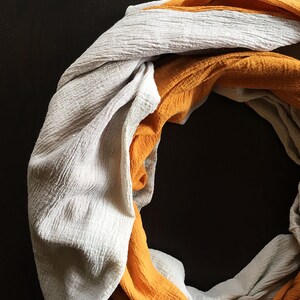 Sunset on the Sand Plant Dyed Cotton Infinity Scarf
